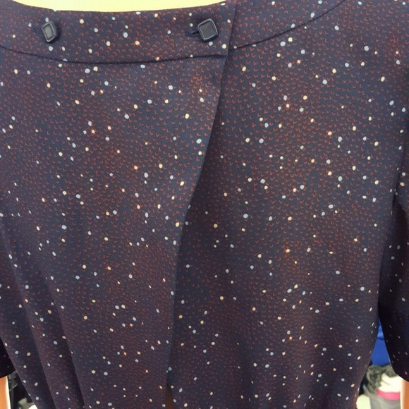 BCBGeneration Womans Dress Size 6 Navy Blue Red - Picture 6 of 7